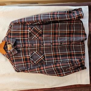 Ruff Hewn mens long sleeve flannel button up shirt